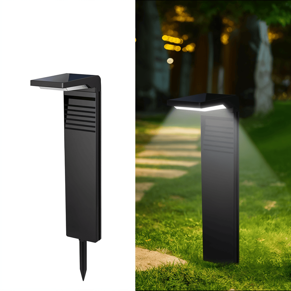 SolShine - L-Formade Solcellslampor för Trädgården med IP66-Vattentätning