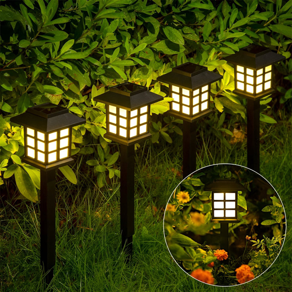 SolarPath-Lampa - 2/4/8 Delar Slitstark och Energieffektiv Solcellslampa för Trädgården