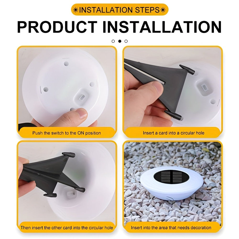 Solaris - Snygg modern LED-solcellslampa för Utomhusbruk