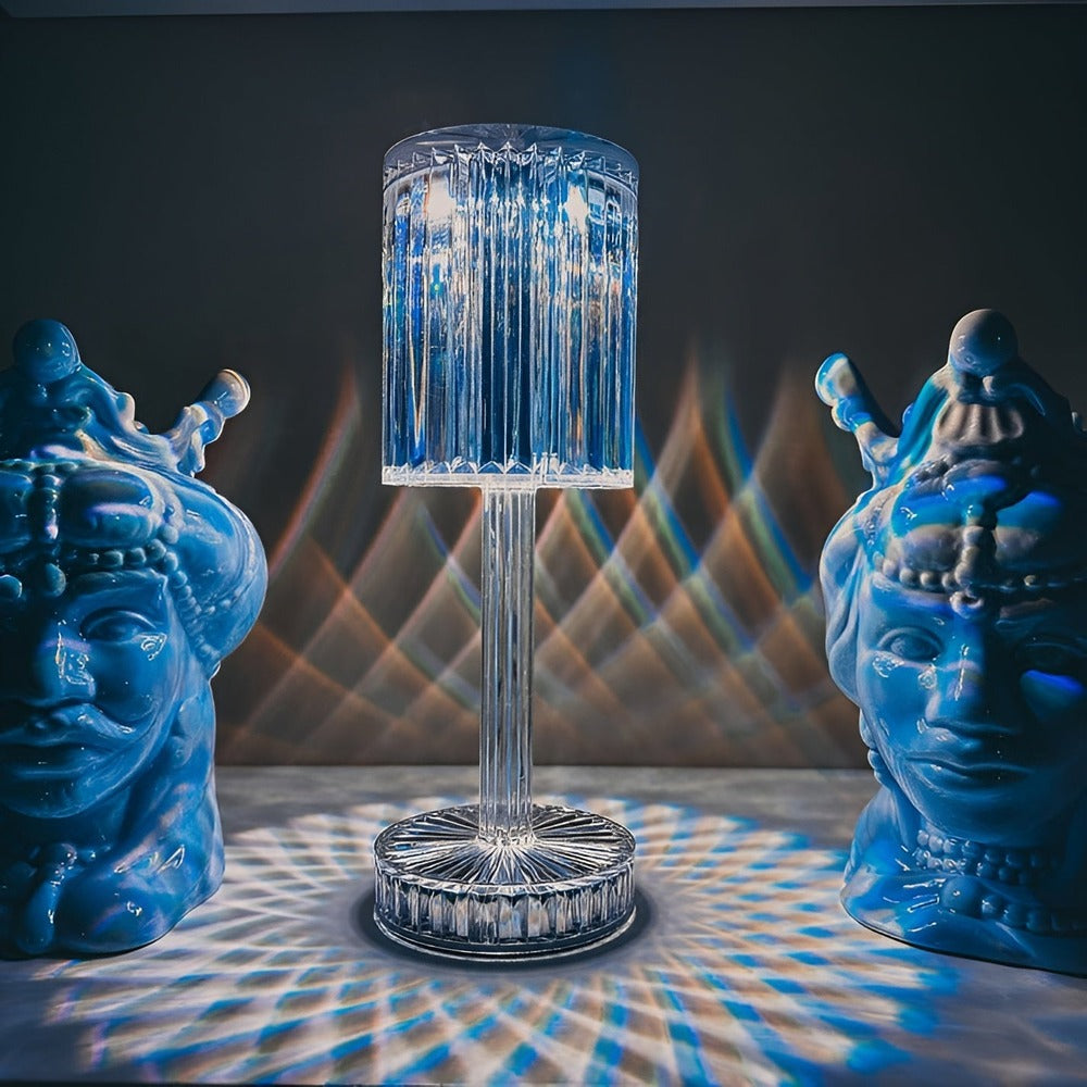 Spectral Bordslampa - Sladdlös LED-Lampa med Diamantkristall
