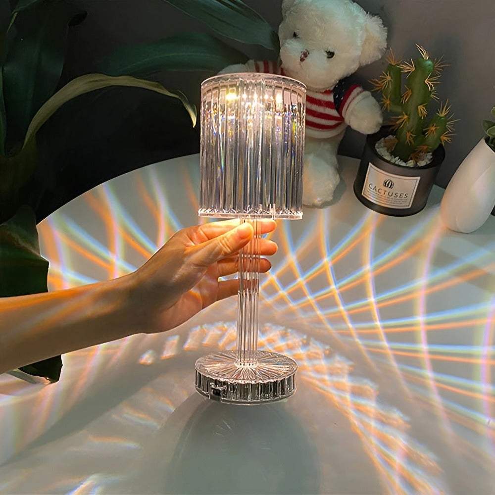 Spectral Bordslampa - Sladdlös LED-Lampa med Diamantkristall