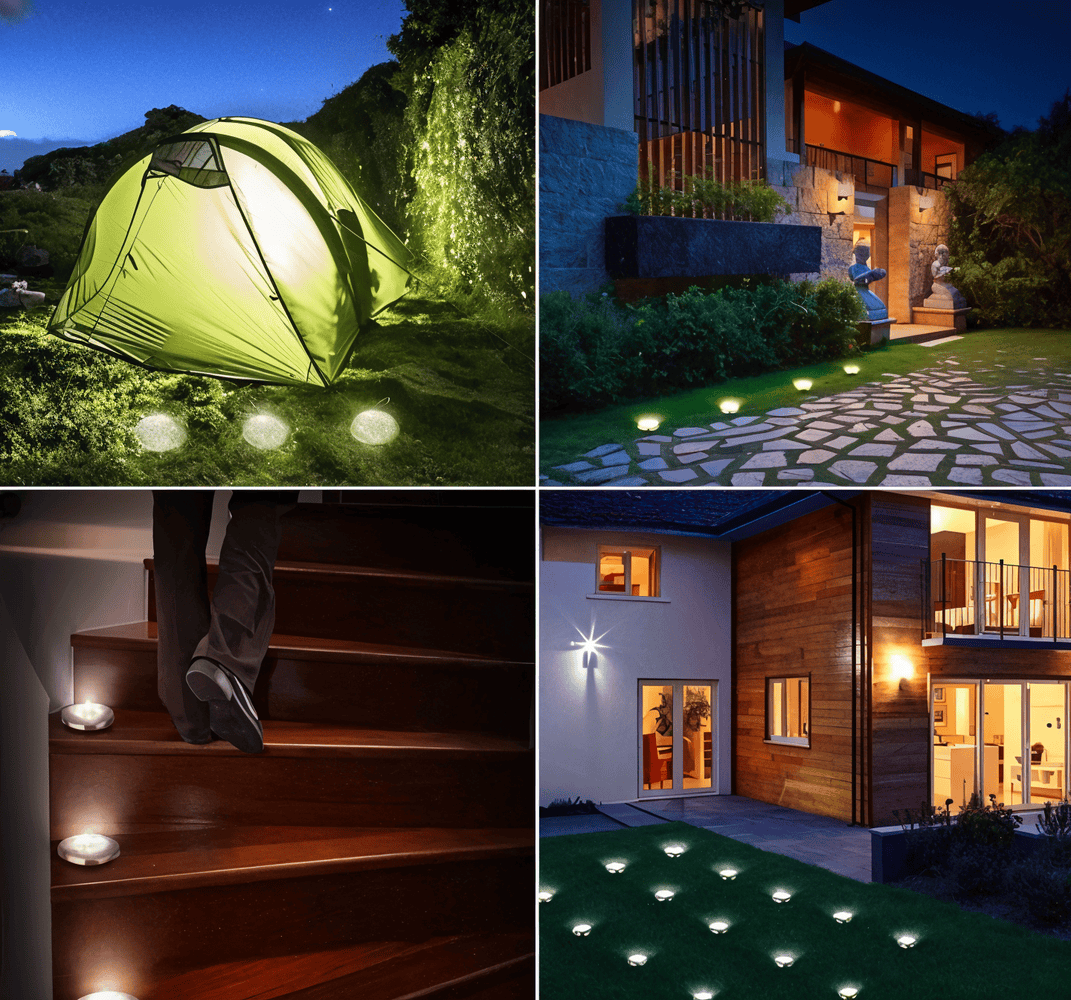 SunSparkle Solcellslampor - 2-pack LED-Solcellsbelysning för Utomhusbruk