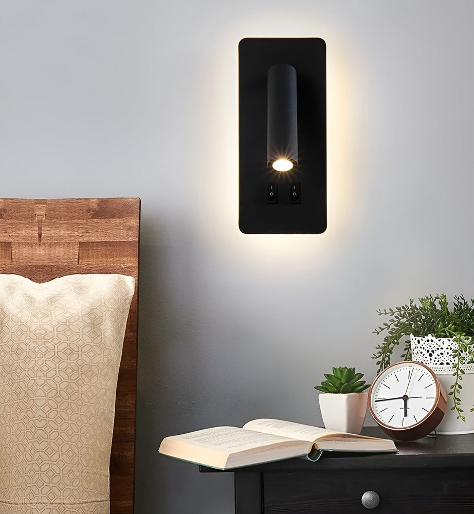 Minimalistisk Cylinder-Vägglampa - Roterande Vägglampa av Järn