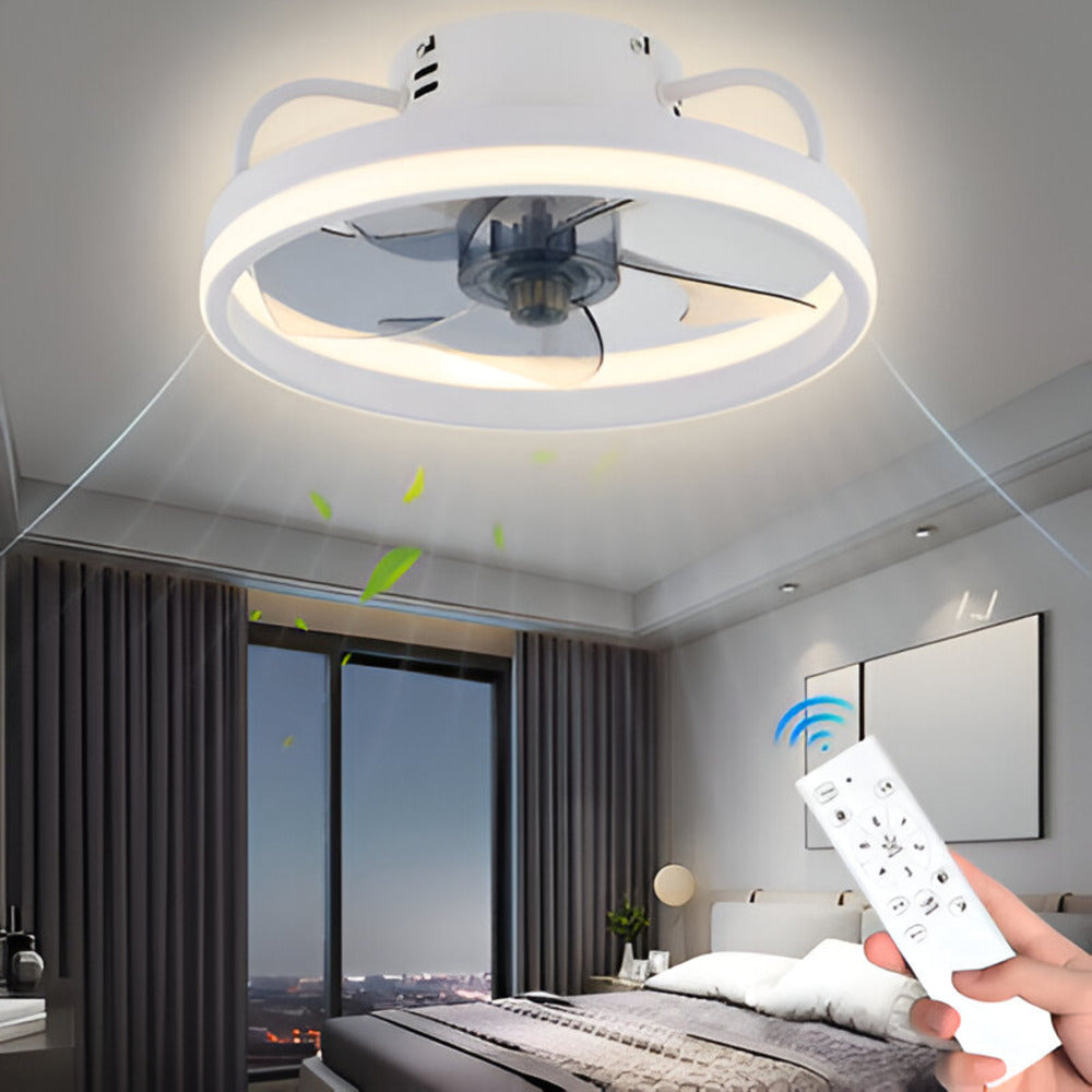 2-i-1 Takfläkt och LED-Lampa – Finns i Svart eller Vit – För Snygg och Praktisk Inredning