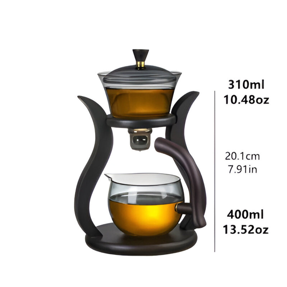 Artisan Teekannan Set - Unik Droppfri Teekanna med Magnetisk Utlopp, Teesil och Ergonomiskt Handtag
