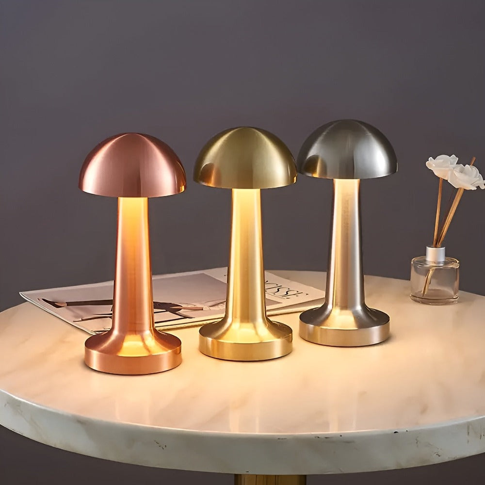 TopTouch Bordslampa - Sladdlös LED-lampa med Retrosvamp