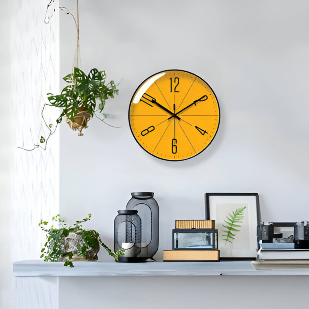 Samtida Skandinavisk Design Väggklocka för Heminredning