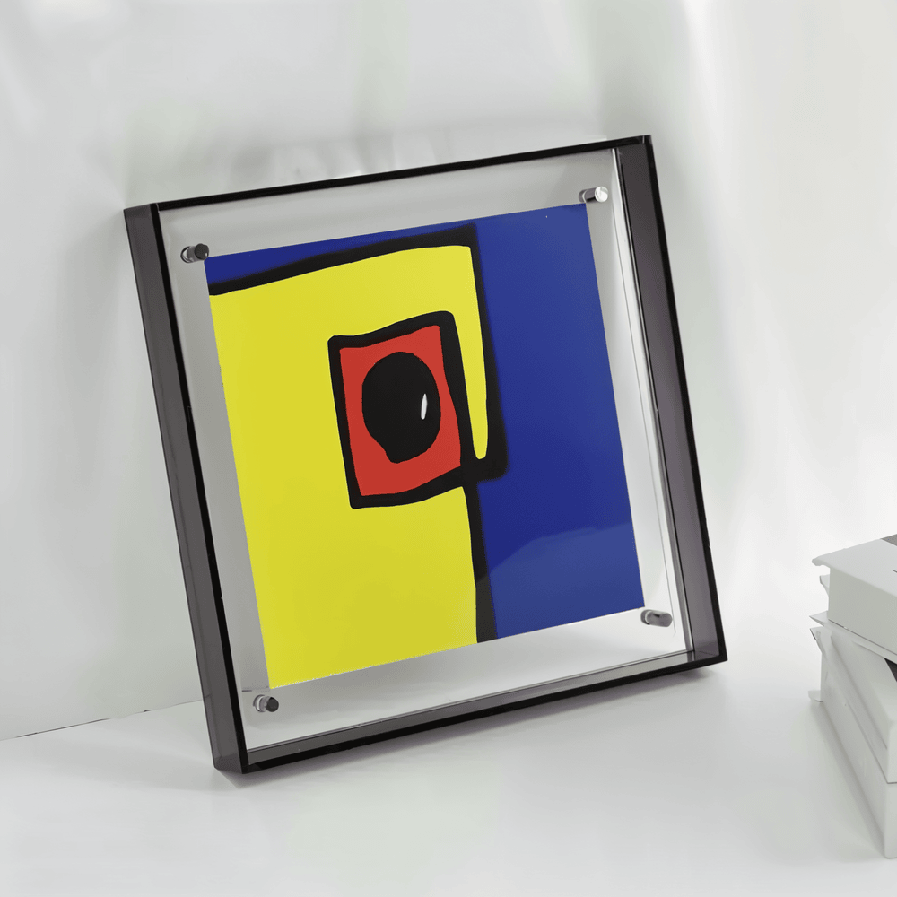 VividAcryl - Flytande Bildram i Akryl i Neon 80-Talsstil