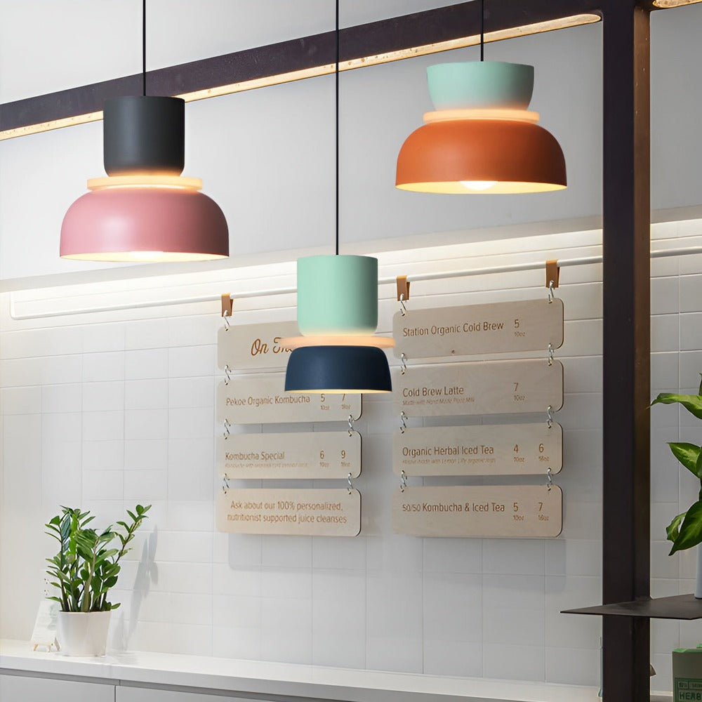 VividGlow- Vivid Metall Macaron LED-pendellampa