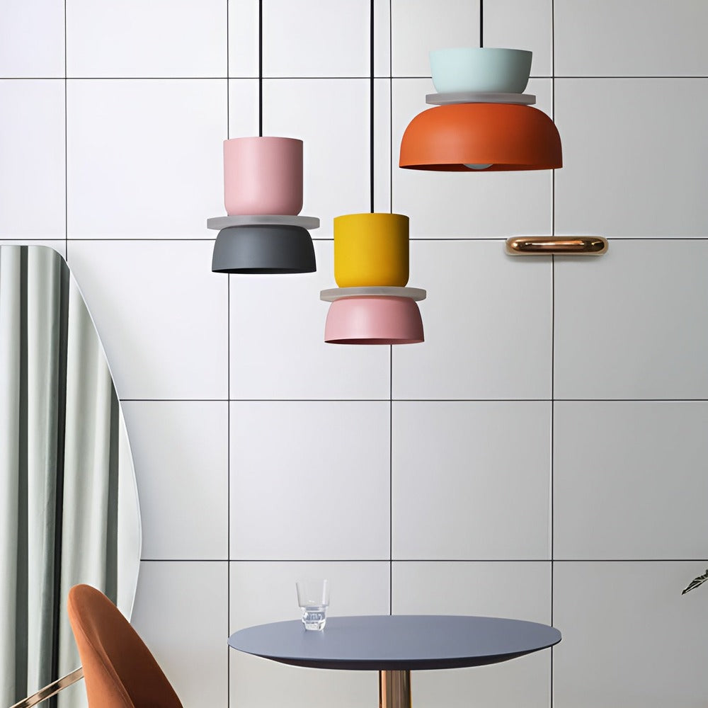 VividGlow- Vivid Metall Macaron LED-pendellampa