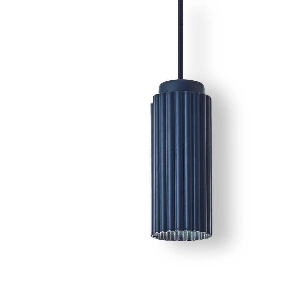 Vågig Nordisk Taklampa - Cylindrisk Hängande Lampa