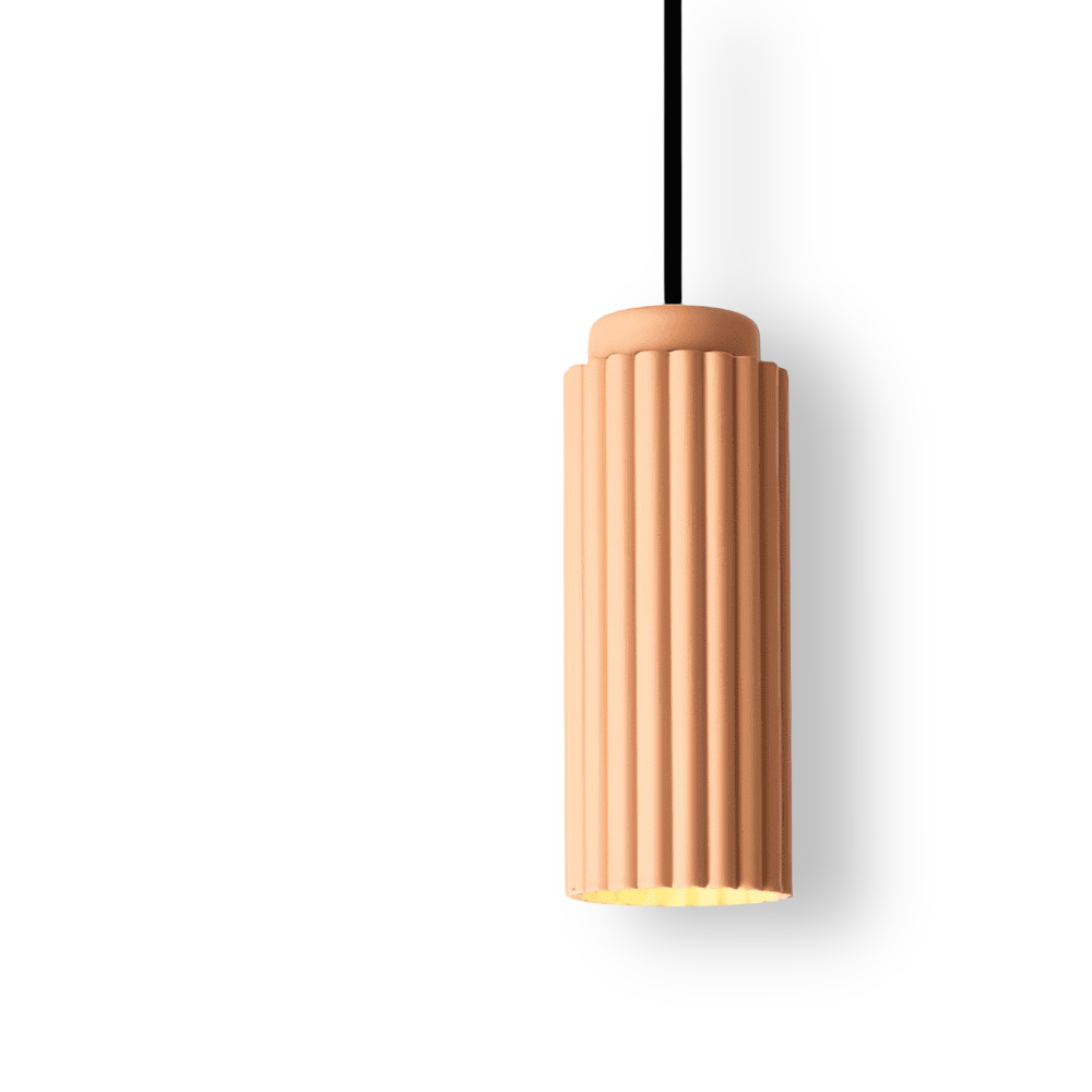 Vågig Nordisk Taklampa - Cylindrisk Hängande Lampa