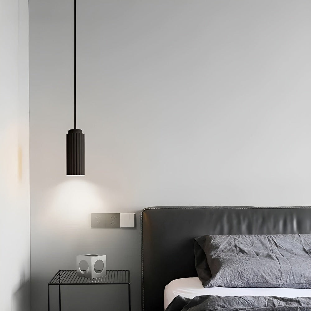Vågig Nordisk Taklampa - Cylindrisk Hängande Lampa