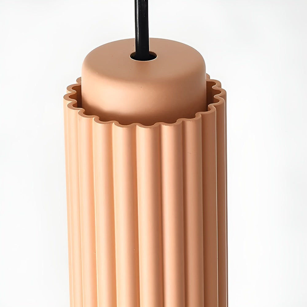 Vågig Nordisk Taklampa - Cylindrisk Hängande Lampa
