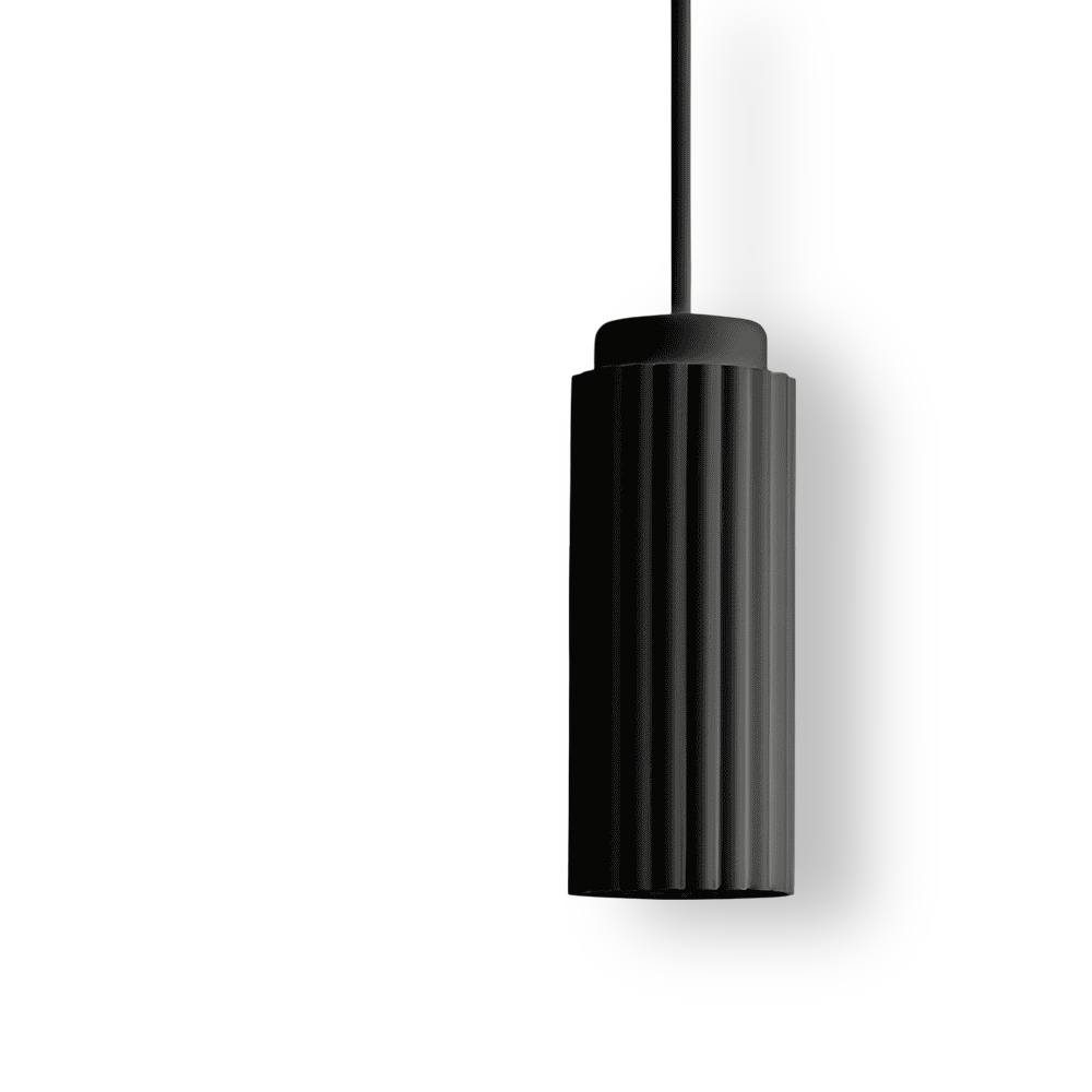 Vågig Nordisk Taklampa - Cylindrisk Hängande Lampa