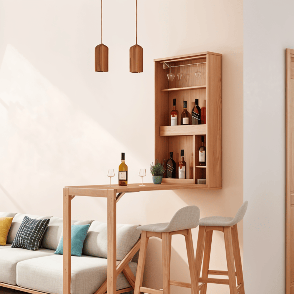 WoodTube Pendellampa -Ash Hängande Cylinderlampa av Akaciaträ