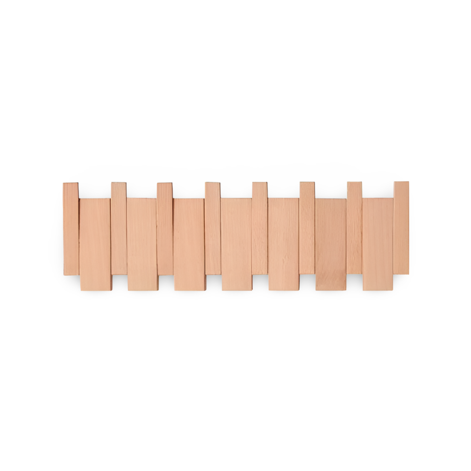 RetroHooks - Pianovägghylla i Trä Med Magnetiska Krokar