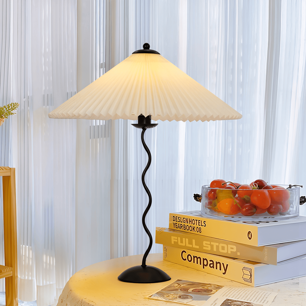 Ori Squiggle Lampa - Fälld Bordslampa - Origami LED Bordslampa