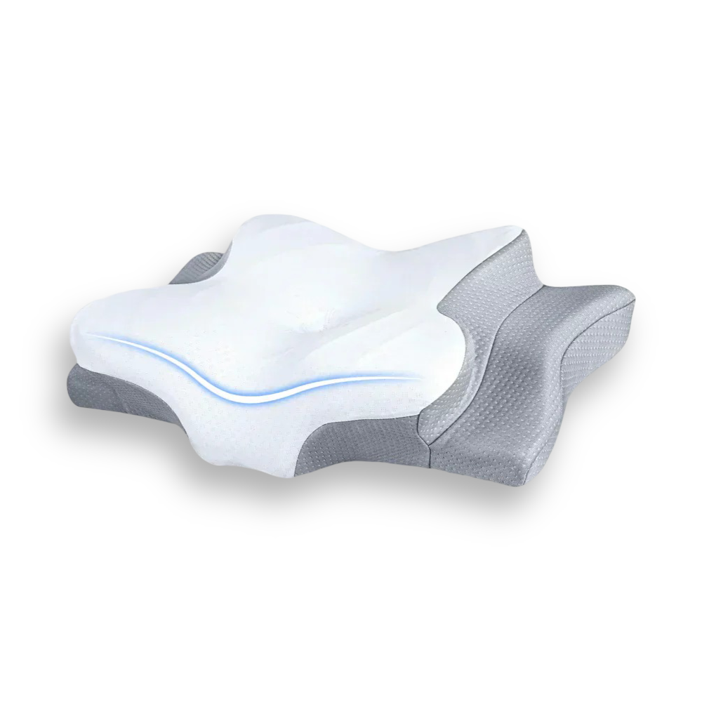 Ortopediskt nackstödskudde 6-zoner – Ergonomisk stjärnkudde med armstöd – Memory foam mot nacksmärtor