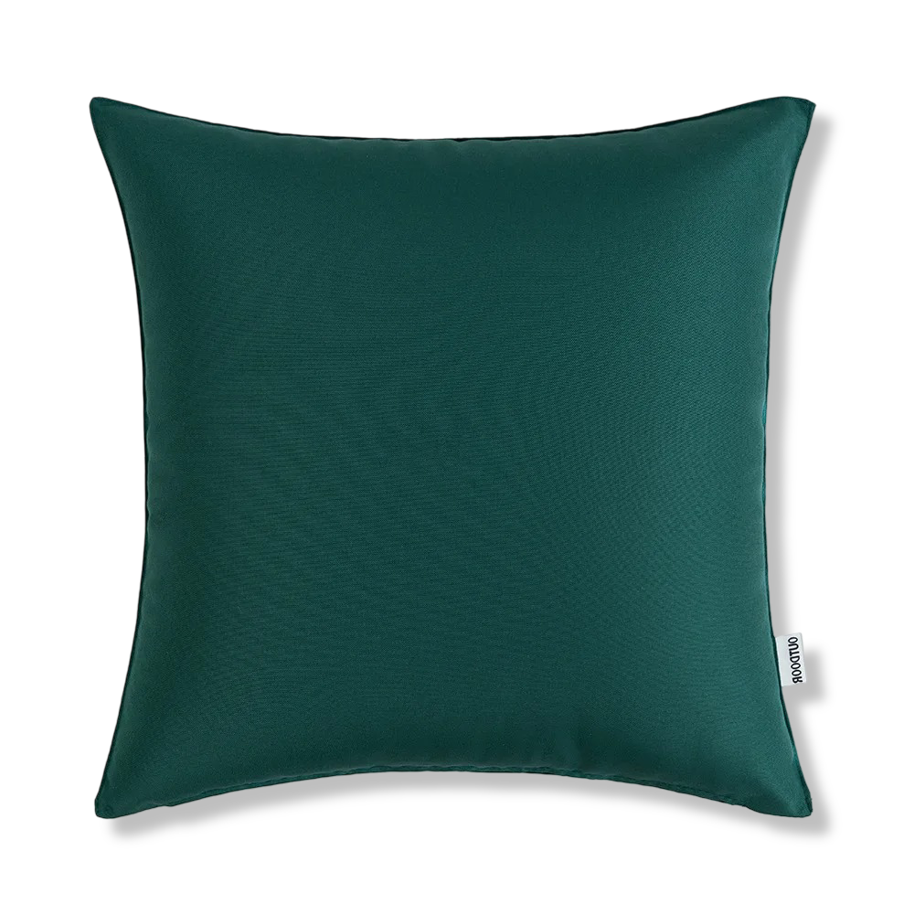 Utomhus Kuddöverdrag 45x45 cm Väderbeständigt – Rustikt linne-look kudde för trädgård & terrass – Vattenavvisande