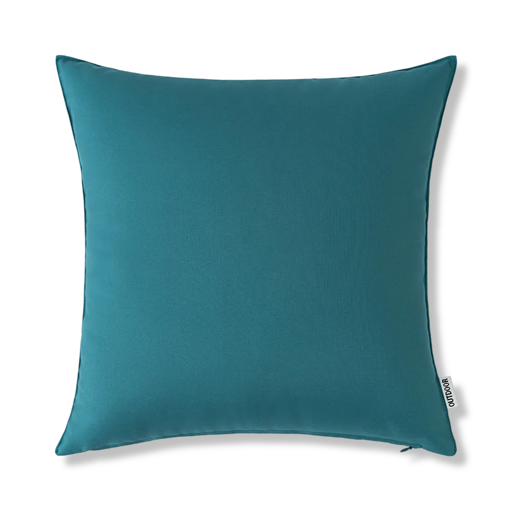 Utomhus Kuddöverdrag 45x45 cm Väderbeständigt – Rustikt linne-look kudde för trädgård & terrass – Vattenavvisande