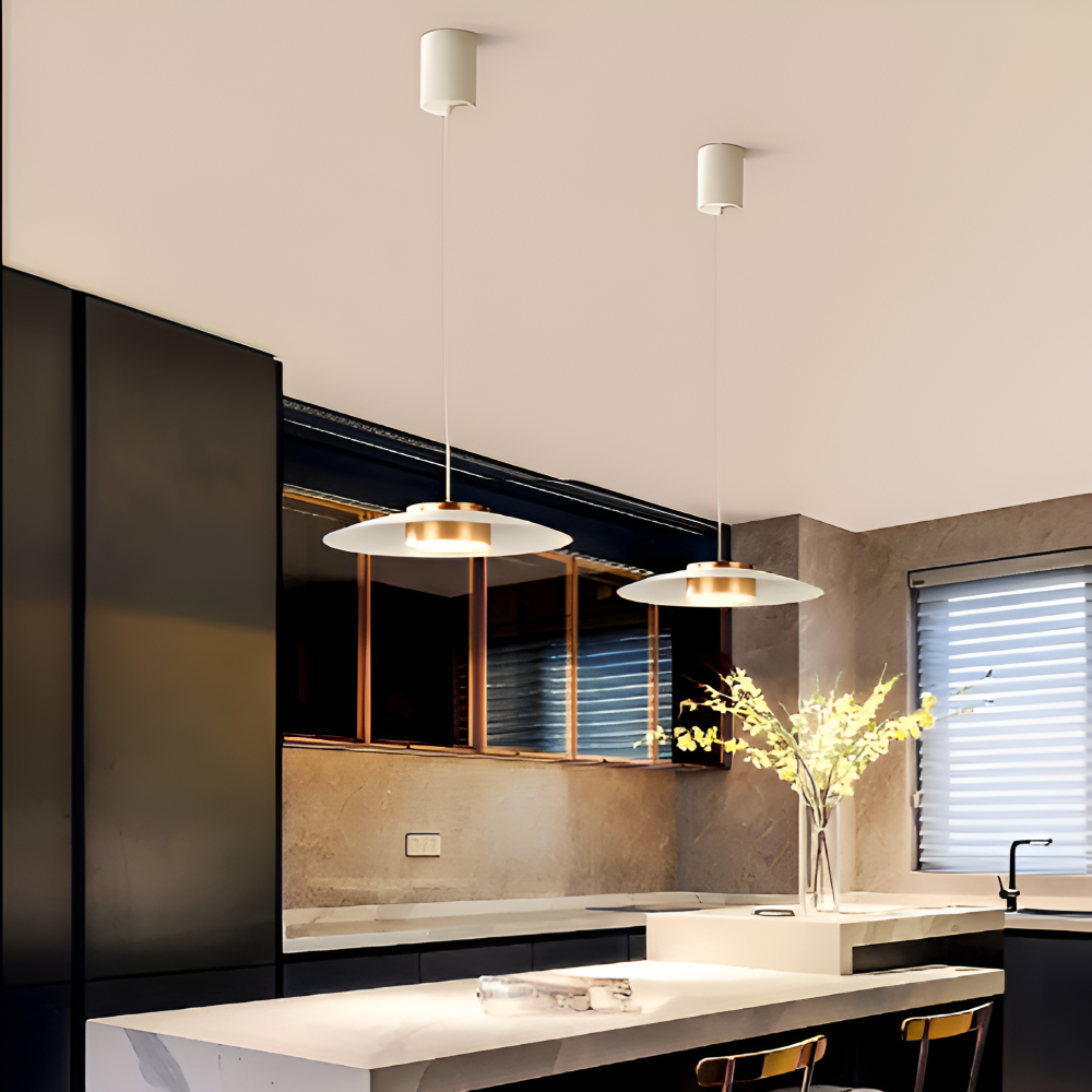 PlateLux Hänglampa - Nordisk Pendellampa - Svart Industriell Pendellampa
