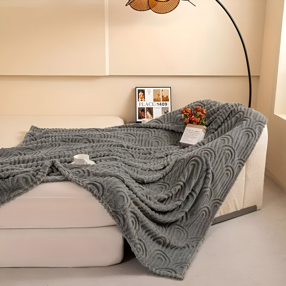 Plush Samt Arkitekturdesign Mysfilt för ultimat komfort