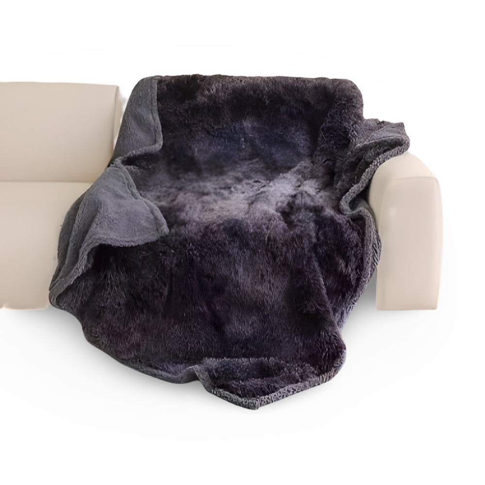 Polyesterplüsch Mikrofiber Pläd - Vattentäckande Mysfilt för ultimat komfort