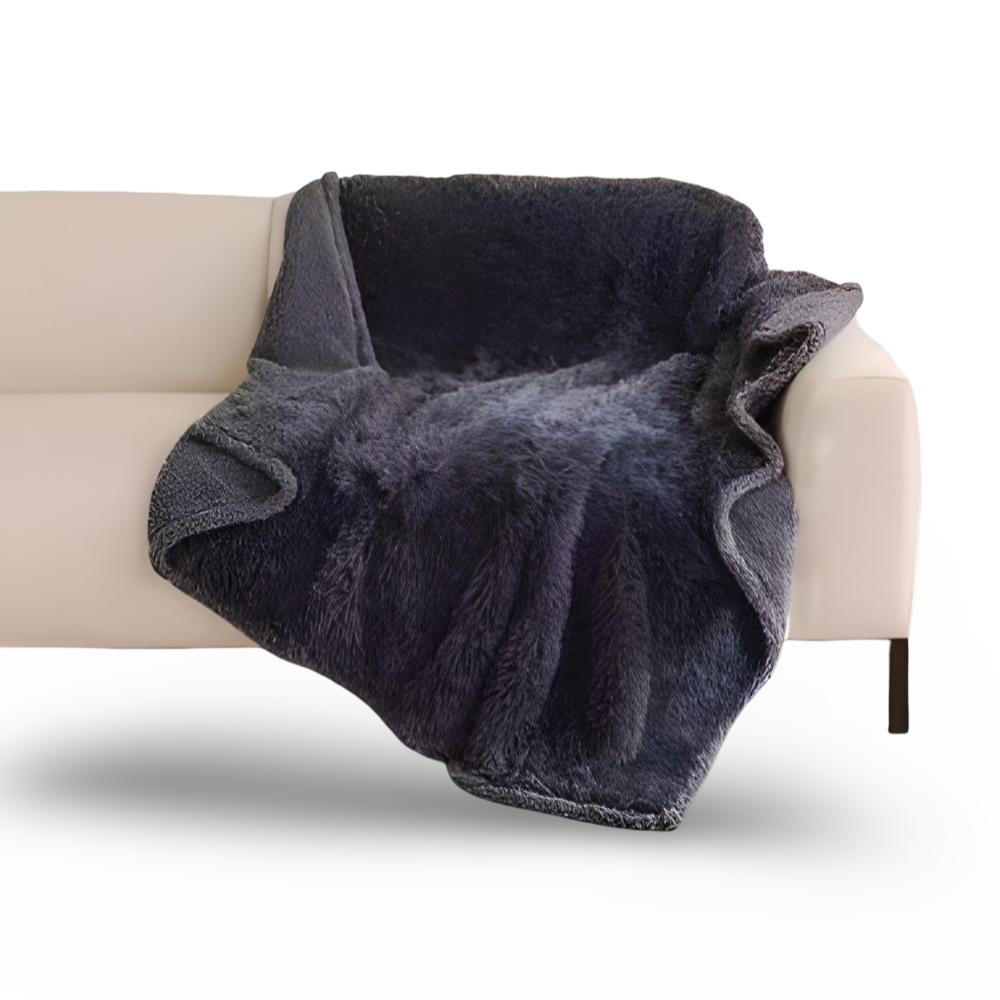 Polyesterplüsch Mikrofiber Pläd - Vattentäckande Mysfilt för ultimat komfort