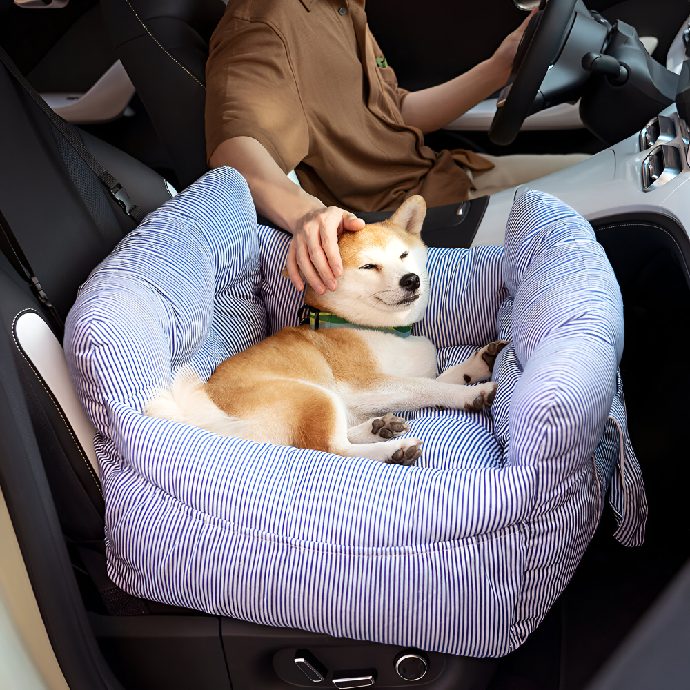 Bärbar Hundstol för Bilen - Bilstol för Hundar - Premium Husdjurs Resesäng