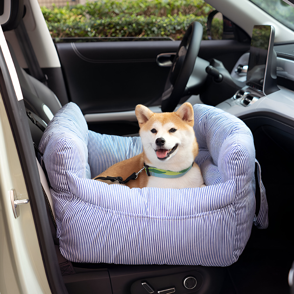 Bärbar Hundstol för Bilen - Bilstol för Hundar - Premium Husdjurs Resesäng