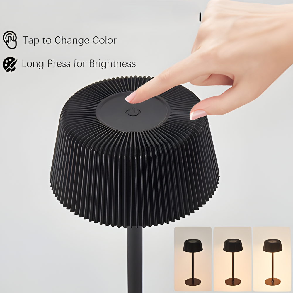 Bärbar Återuppladdningsbar Touch-Control LED Bordslampa - Trådlös Ambientbelysningslösning