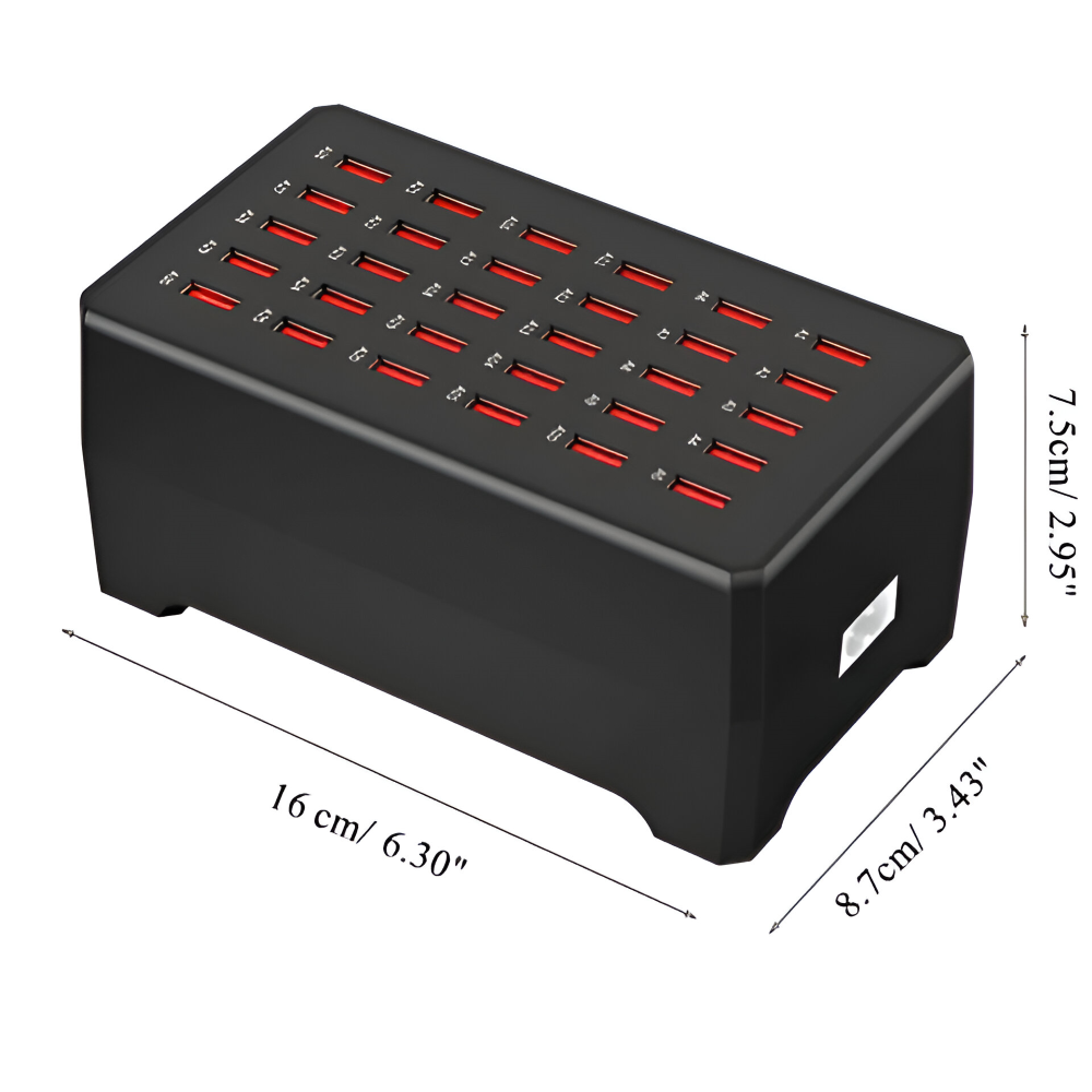 PowerPort Pro - Universell Multi-USB-laddstation med upp till 30 anslutningar