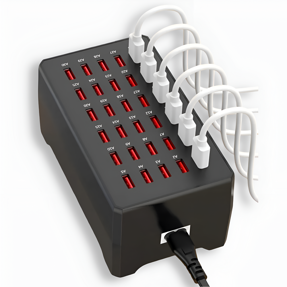 PowerPort Pro - Universell Multi-USB-laddstation med upp till 30 anslutningar