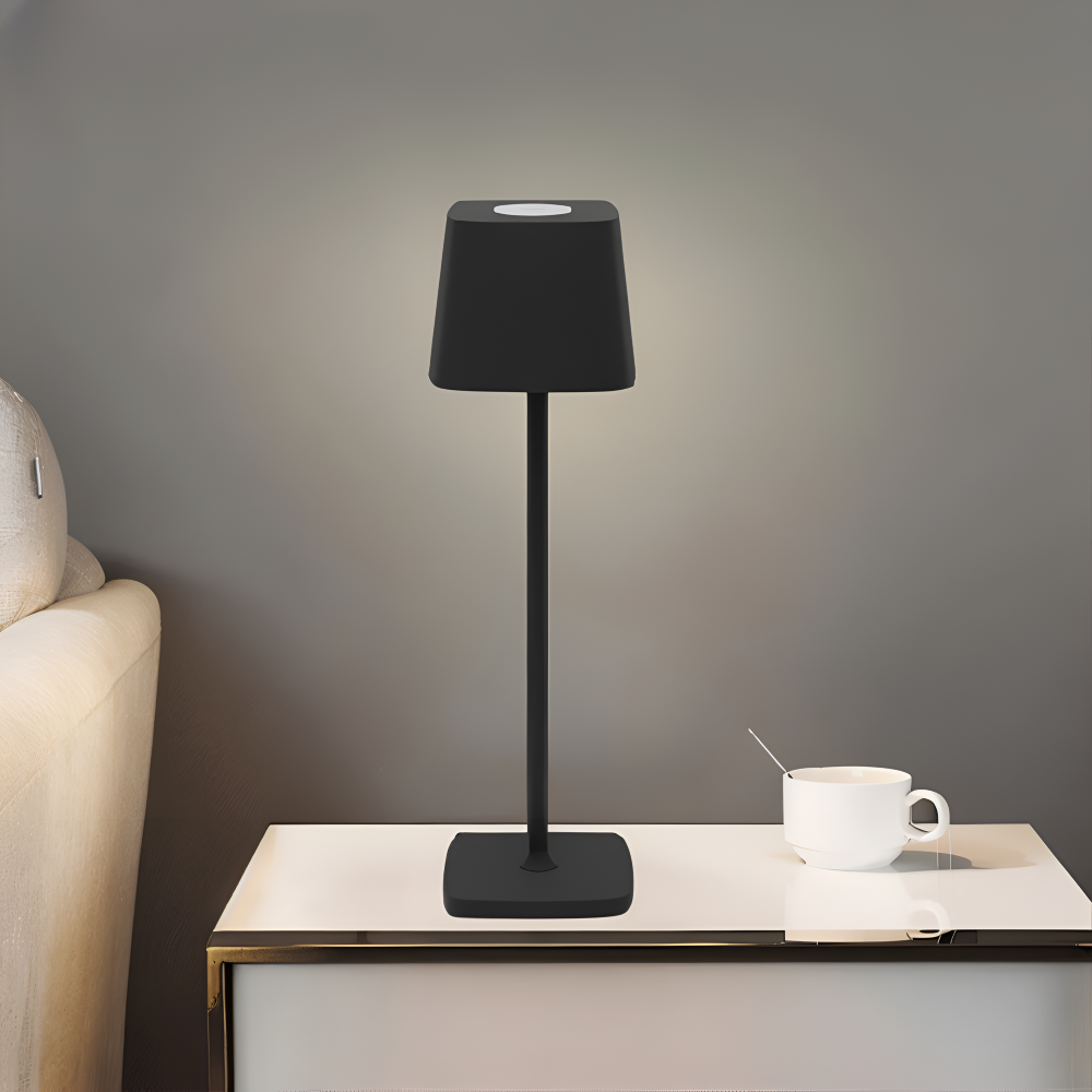 Quadro Bordslampa - Fyrkantig Dimmbar Uppladdningsbar Lampa - Bärbar LED Touch Lampa