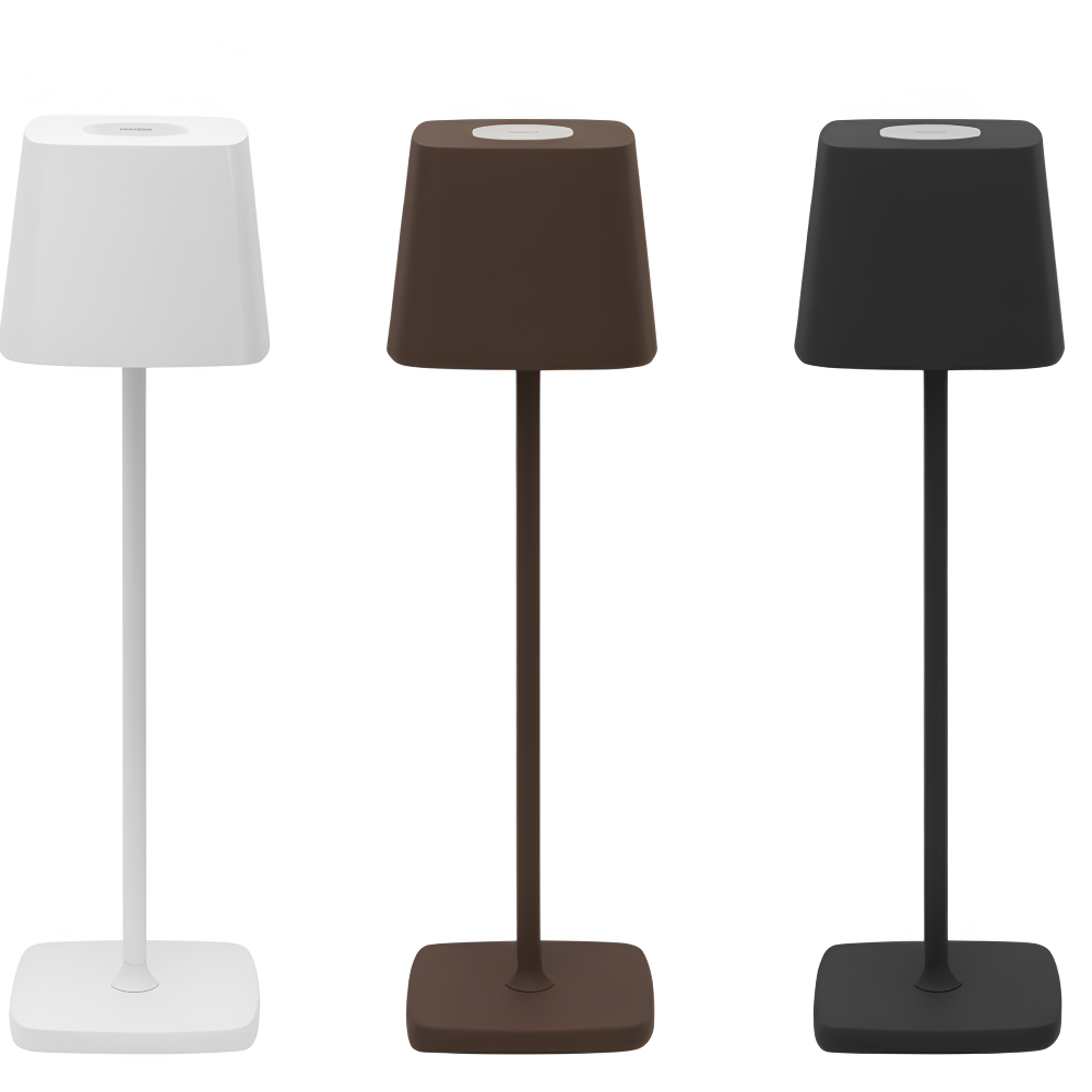 Quadro Bordslampa - Fyrkantig Dimmbar Uppladdningsbar Lampa - Bärbar LED Touch Lampa