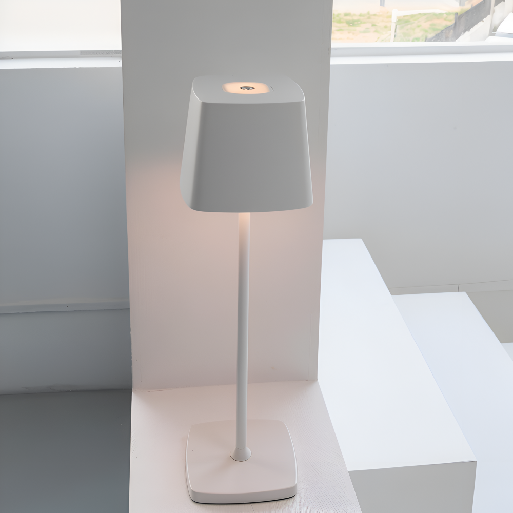 Quadro Bordslampa - Fyrkantig Dimmbar Uppladdningsbar Lampa - Bärbar LED Touch Lampa