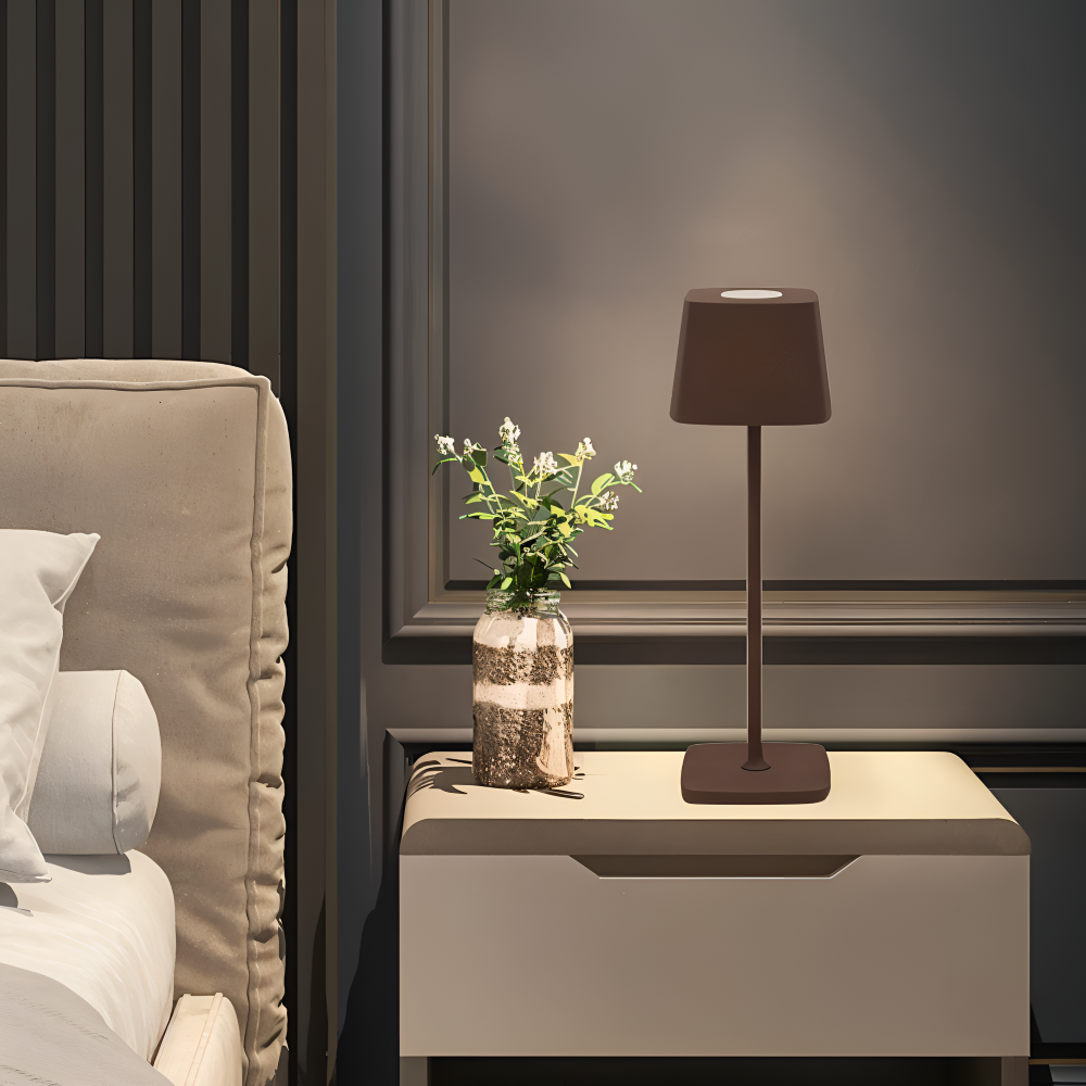 Quadro Bordslampa - Fyrkantig Dimmbar Uppladdningsbar Lampa - Bärbar LED Touch Lampa