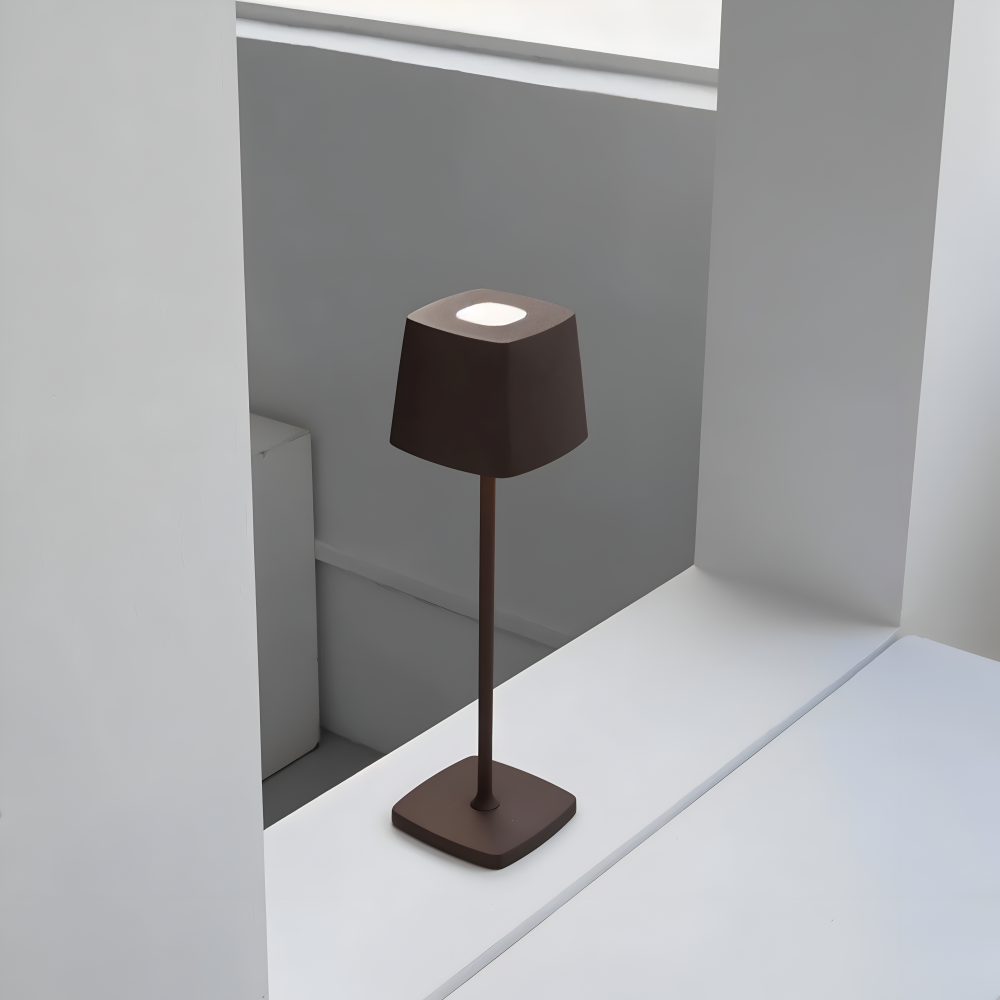 Quadro Bordslampa - Fyrkantig Dimmbar Uppladdningsbar Lampa - Bärbar LED Touch Lampa
