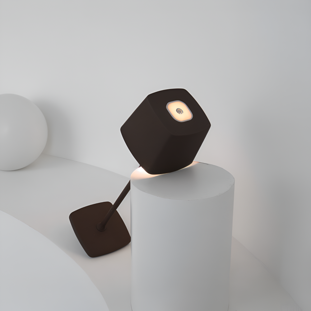 Quadro Bordslampa - Fyrkantig Dimmbar Uppladdningsbar Lampa - Bärbar LED Touch Lampa