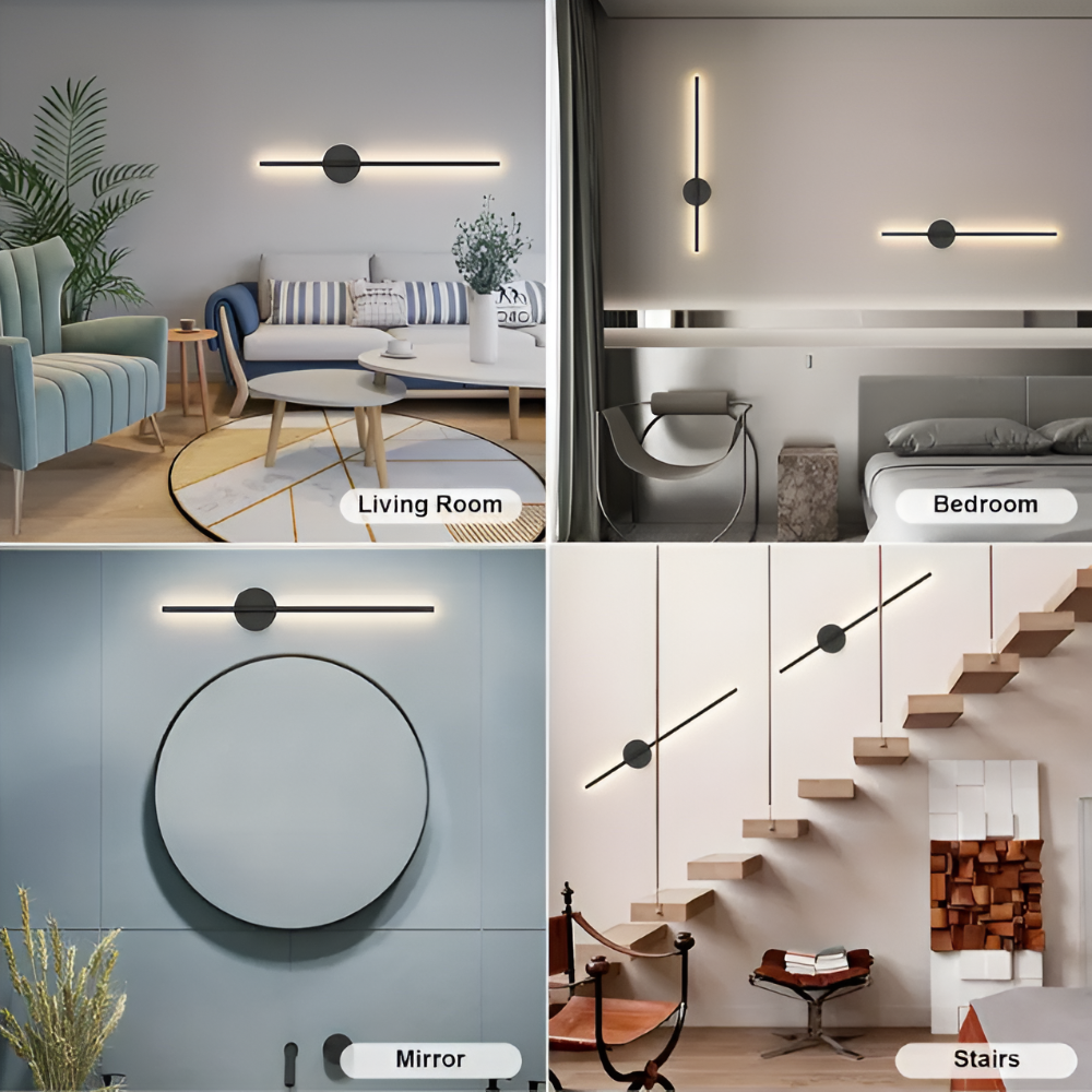 Uppladdningsbar Trådlös LED Vägglampa med Fjärrkontroll – Dimbar Belysning för Sovrum och Vardagsrum