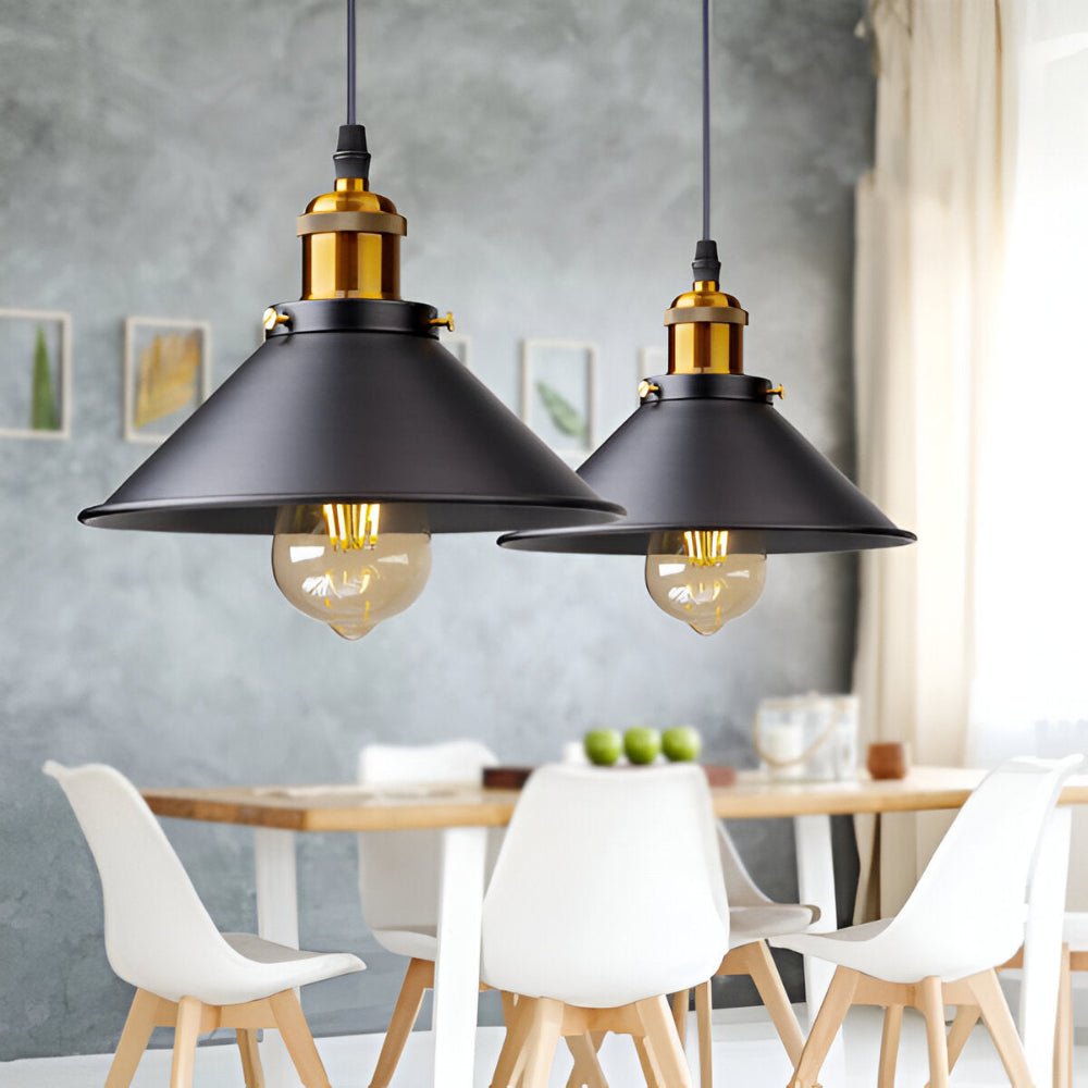 RetroDrop Hänglampa - Industriell Pendellampa - Retro LED Industriell Belysning