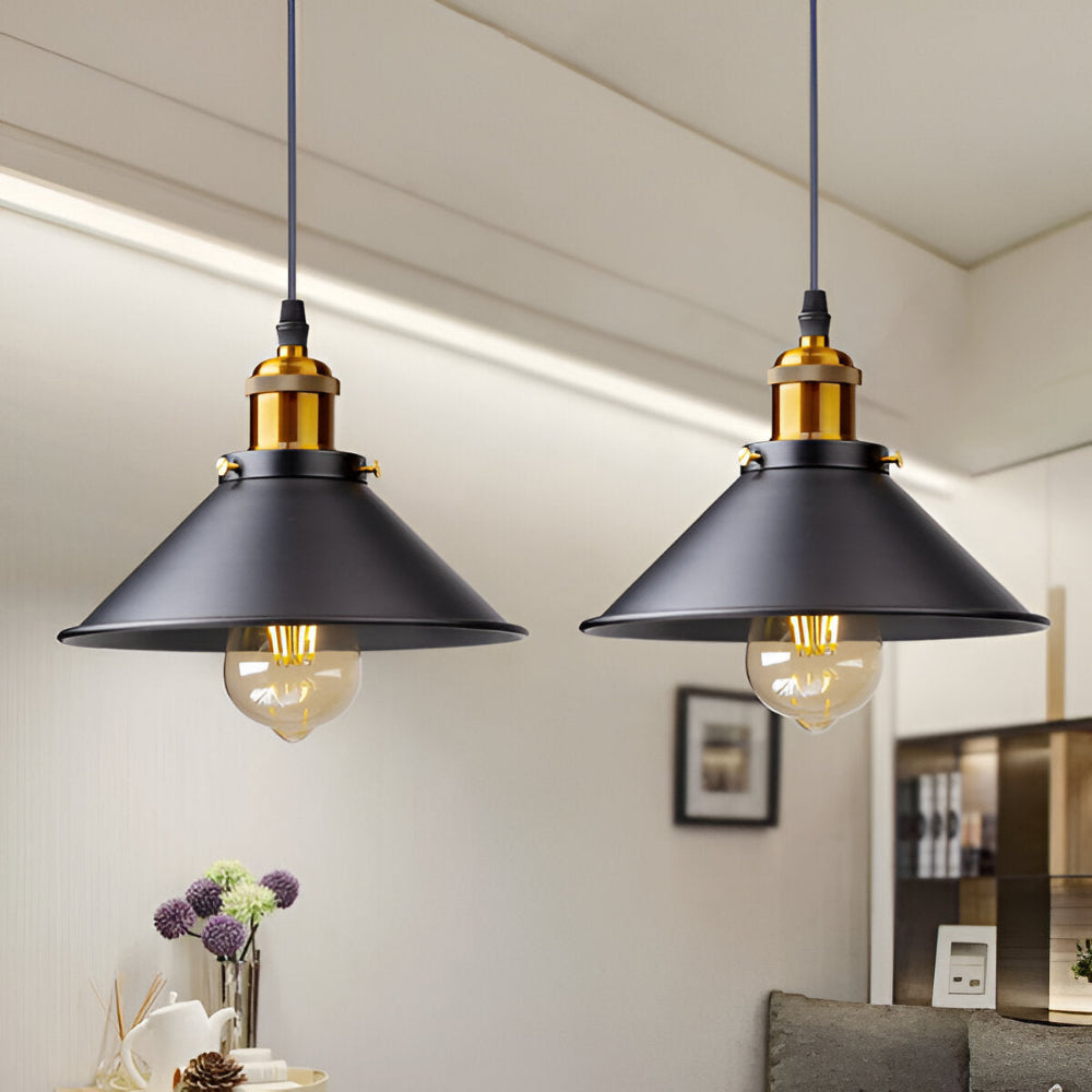 RetroDrop Hänglampa - Industriell Pendellampa - Retro LED Industriell Belysning