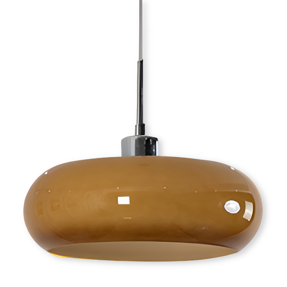 Retro Minimalistisk Bauhaus Glas Pendellampa - Modern Cirkelformad Hänglampa