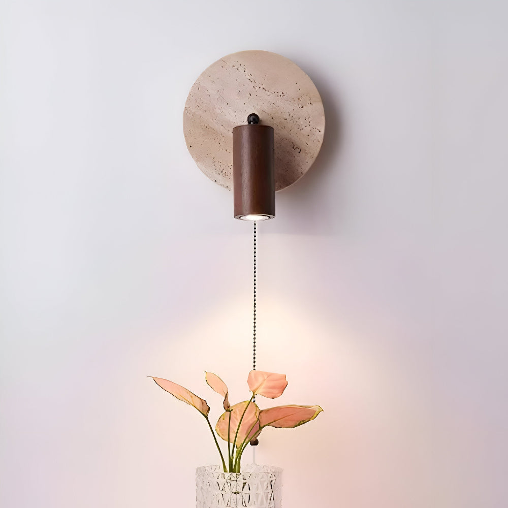 Mini Rund LED Vägglampa - Svängbar Vägglampa för Inredning