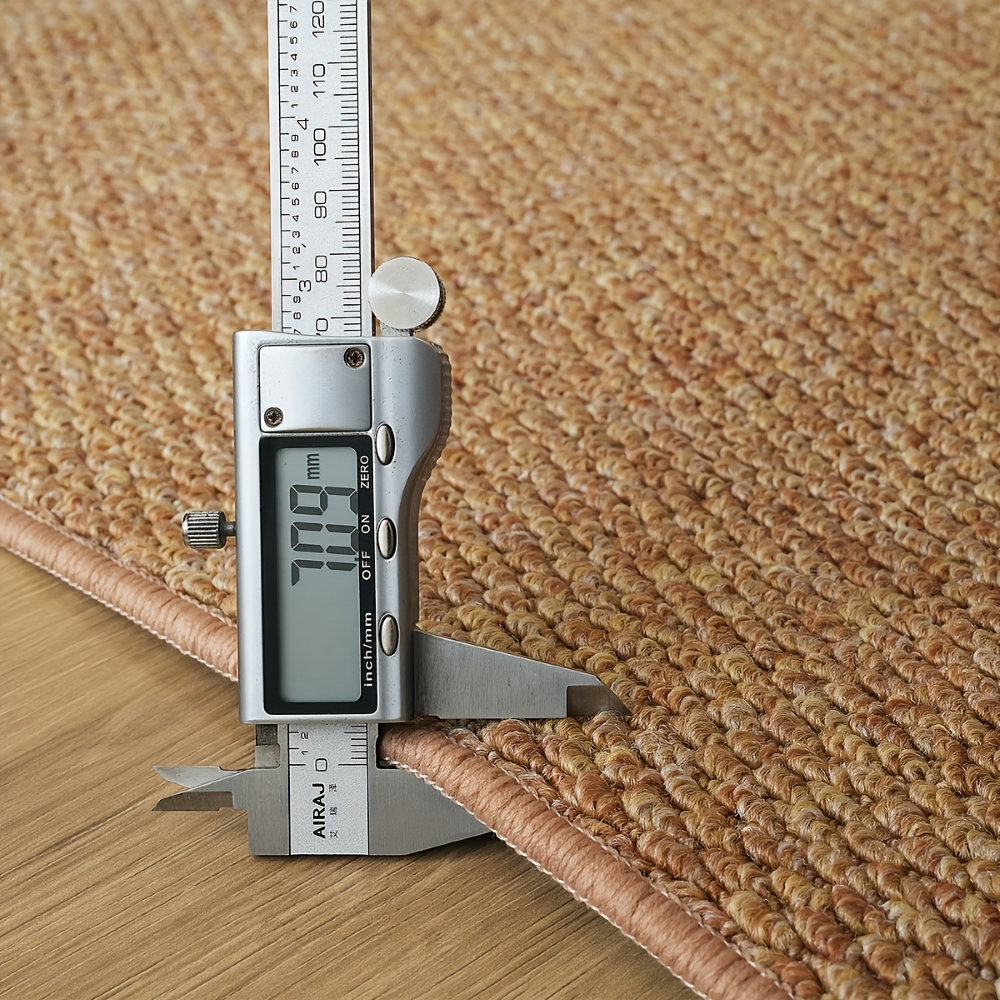 Rund Stickad Polyestermatta - Mjuk Boho-Matta För Sovrum Och Vardagsrum - 800 g/m² - Vanlig, Tvättbar 6