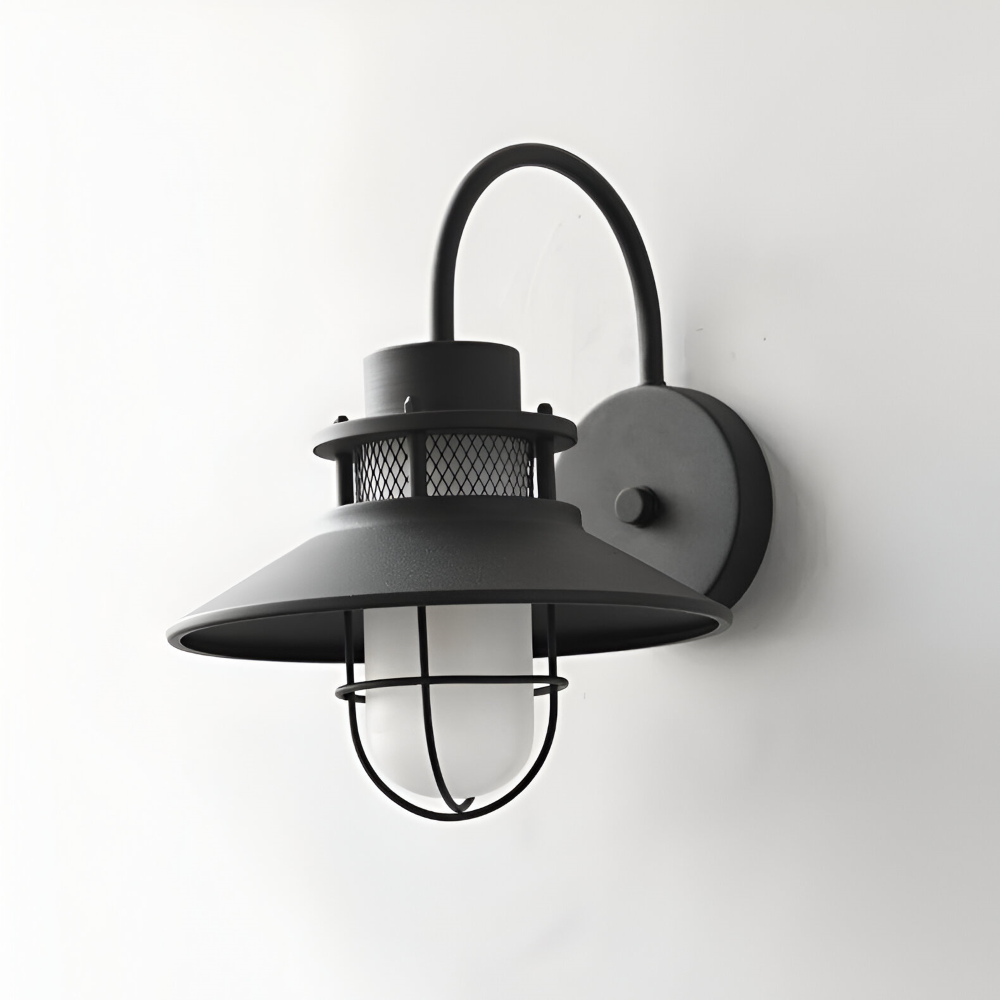 RustBlack Vägglampa - Inomhus Utomhus Industriell Vägglampa - Vintage Vägglampa
