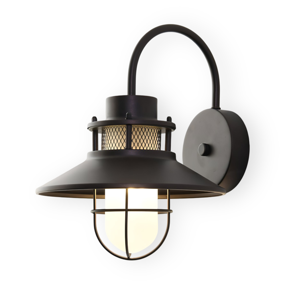 RustBlack Vägglampa - Inomhus Utomhus Industriell Vägglampa - Vintage Vägglampa