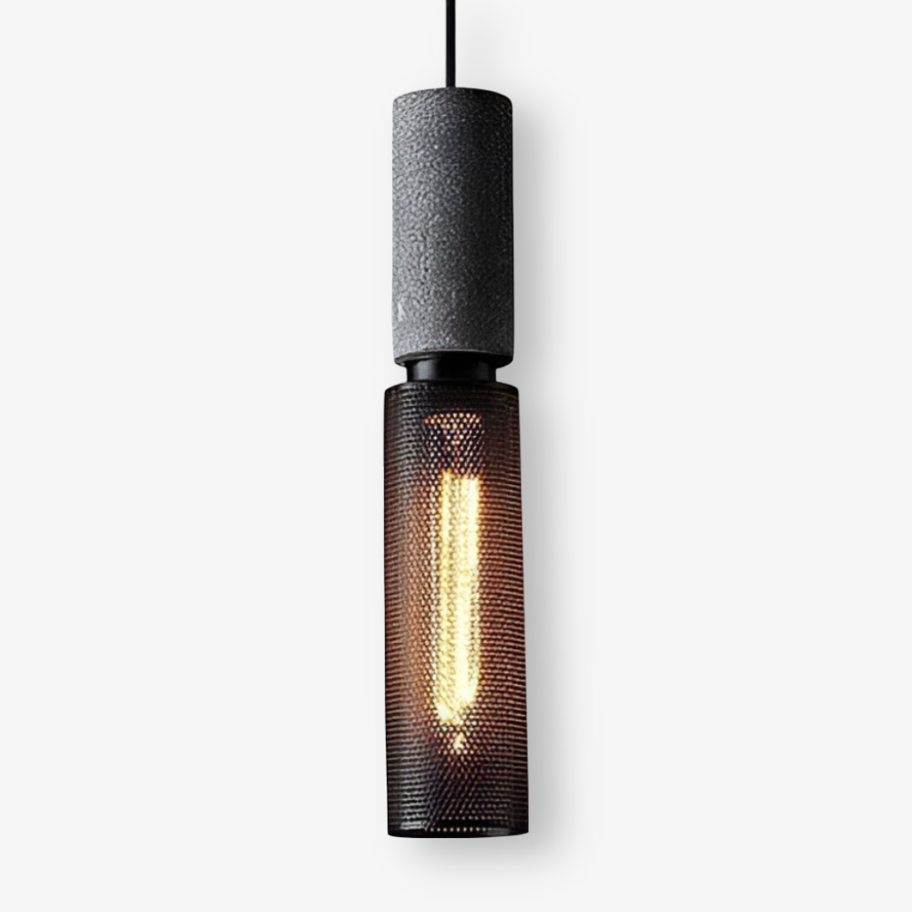 Rustik Pendellampa - Modern Retro Svart Industrilampa - Justerbar Hänglampa