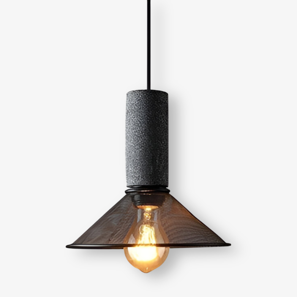 Rustik Pendellampa - Modern Retro Svart Industrilampa - Justerbar Hänglampa